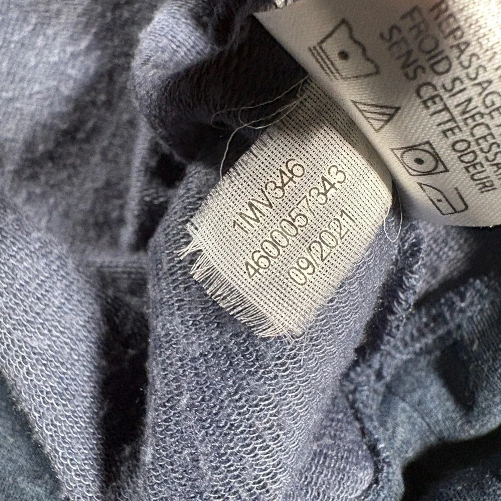 TravisMathew Sweatshirt Men Large Blue Heathered Lightweight Crewneck Pima Blend